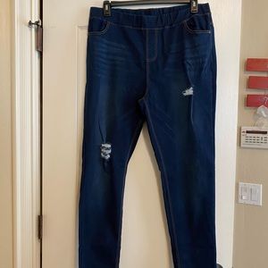 NWOT-JVINI denim pants-elastic waist-size 3X